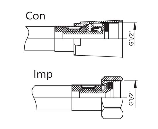 Concealed shower system Rubineta chrome Thermo-3F-Olo SQ 625040