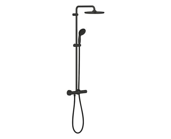 Shower system with thermostat Grohe 266772430 Vitalio Start System 250 Black