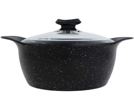 Pan with lid OMS GRANIT 25082 28x14 cm 7.05 l