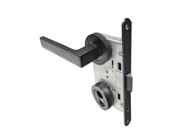 Set handle and lock BT Group 5-001-52 BL черный