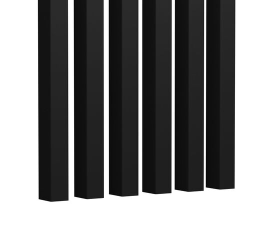 Decorative slat Foge 280x3x4 cm black 6 pcs