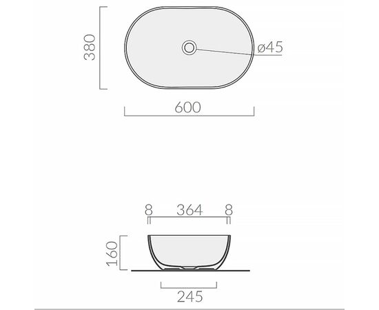 Washbasin stand GALASSIA Dream ocher 60x38 cm