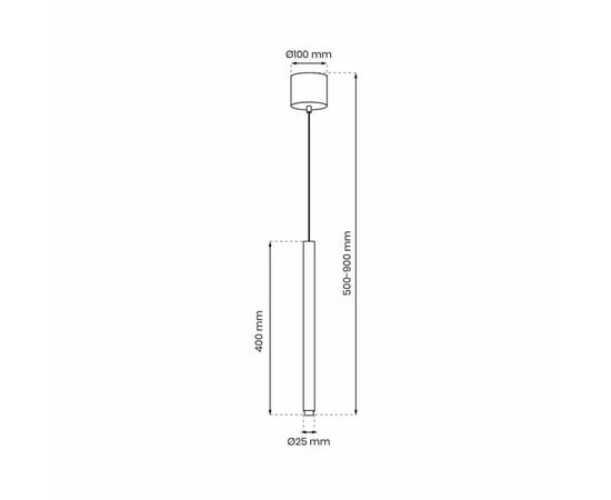 Подвес Milagro MLP8838 MONZA LED 1 G9 черный