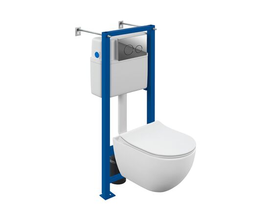 Toilet set with installation and button Cersanit 68302 BRASKO