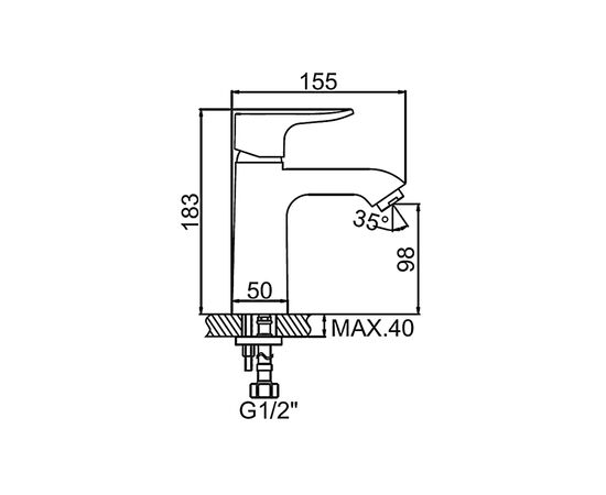 Washbasin mixer Golden Rose GR31036