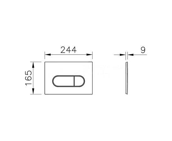 Button for installation VitrA 740-2295