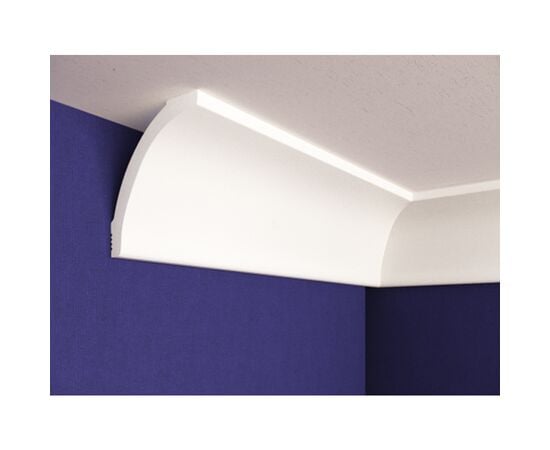 Plinth skirting board Solid С26/70 white 2 m