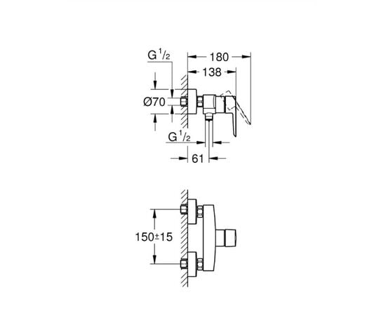 Смеситель для душа Grohe Start OHM 32279002