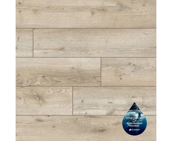 Laminate water resistant Classen Story Aqua Protect 55233 oak 1285x192x12 mm. AC5/33