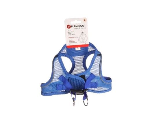 Harness Flamingo STEP&GO BENTO BLUE L 42-46cm