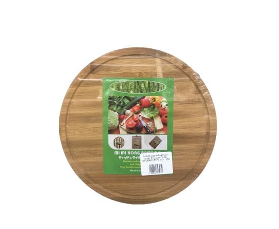 Round vegetable cutting board, bamboo 28*28 MG-1270