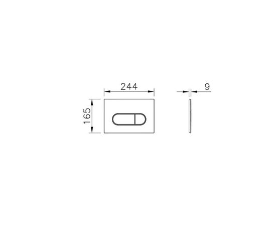 Button for installation VitrA 740-2224