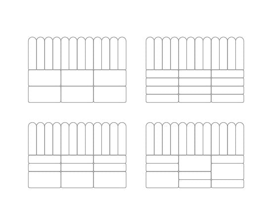 Стеновая магкая панель VOX Profile Oval 15x60 см. темно-синяя