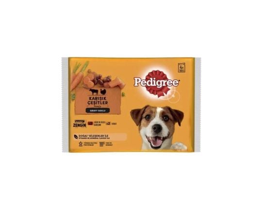 Dog food Pedigree beef and chicken in jelly 400gr