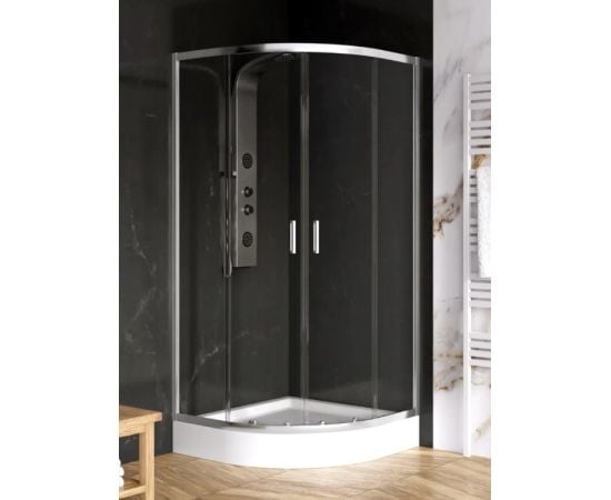 Shower cabin New Trendy Suvia ZS-0002 90x90x201cm-5mm (transparent glass -profile chrome)