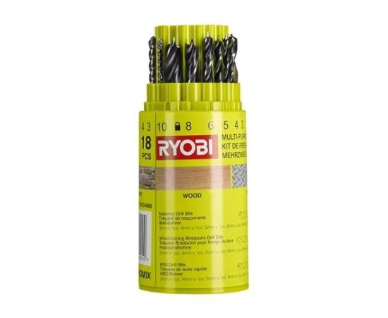 Drill Ryobi RAK18DMIX 18 pcs.