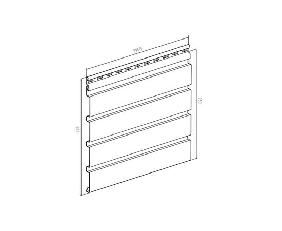 პანელი Profile VOX SVP-06 FRONTO V-B DĄB 0,25X2,95 მ