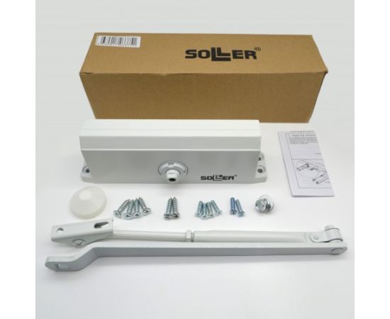 Door closer Soller №501-1 80-100 kg white