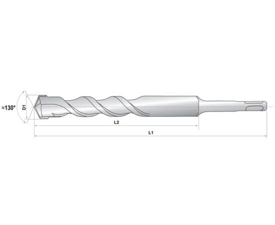 Бур для бетона RAIDER SDS-plus Cross Head 6x150/210 мм (153658)