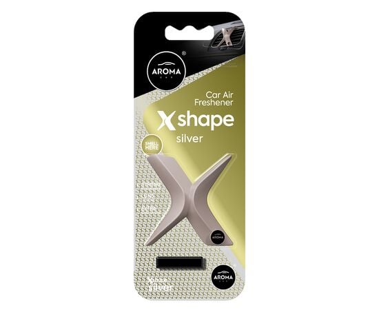 არომატიზატორი Aroma Car Xshape Polymer Silver 8 გრ