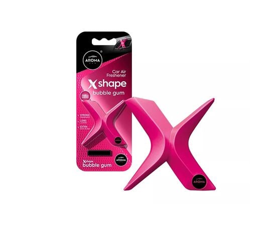 არომატიზატორი Aroma Car Xshape Polymer Bubble Gum 8 გრ