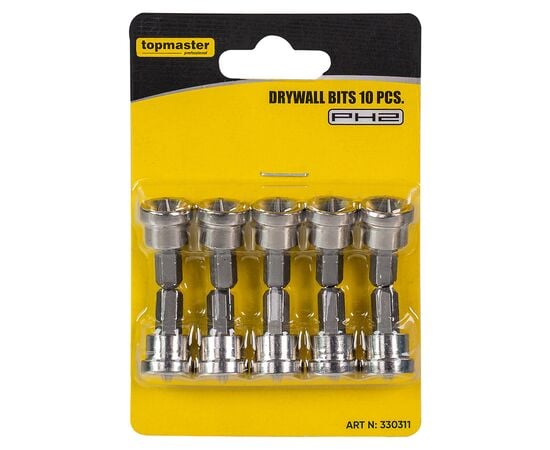 Set of drywall bits TOPMASTER 330311 10 pcs