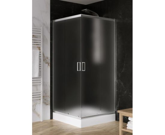 Shower cabin New Trendy Suvia 2D K-3576 90x90x185 cm 5 mm matte glass