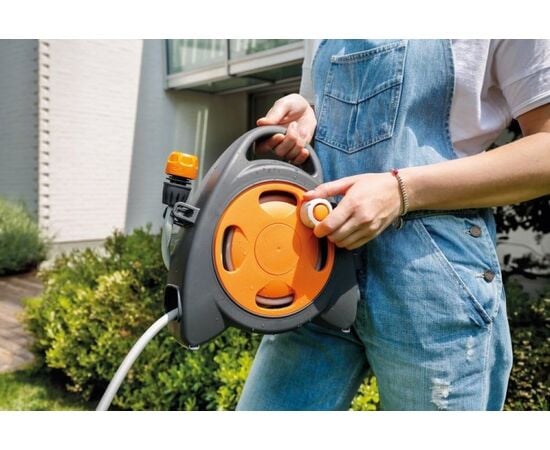 Mini reel with hose and accessories GF Aquabag Maxi GF80005606 11.5 m orange