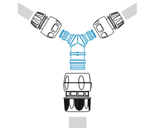 Hose connector Y-shaped GF GF80043455