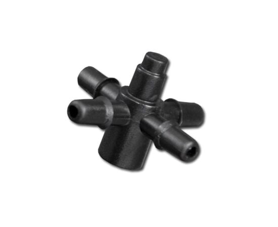 Cross to adapter for emitters and droppers under the tube Bradas DSK-5135L 4 mm