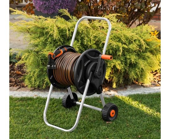 Trolley with hose Bradas ECO-AG26020SET1 Black Line 1/2" 20 m with gun, spray gun and fittings