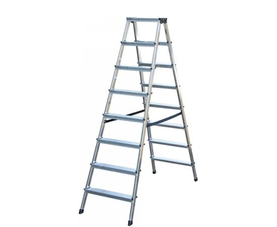 Aluminum ladder Krause 120441 Dopplo 2x8 185 cm