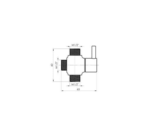 Diverter for shower column Rubineta 636540 M1/2"