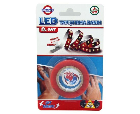 Двухсторонний скотч для Led освещения Boss Tape 3968 10 მმ/ 6 მ