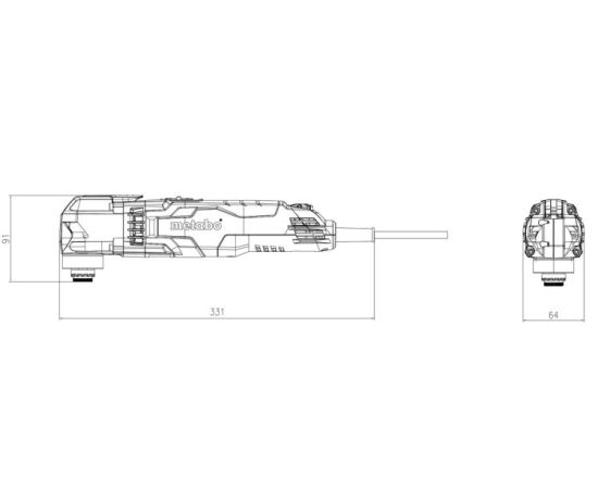 Мультифункциональный инструмент Metabo MT 400 QUICK 400W (601406000)