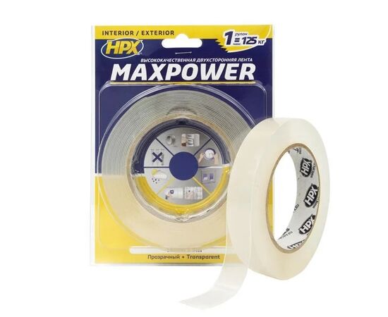 Double-sided tape HPX HT0605 6 mm 5 m transparent