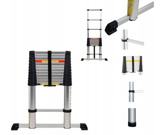 Telescopic ladder with support Vorel 17701 380 cm