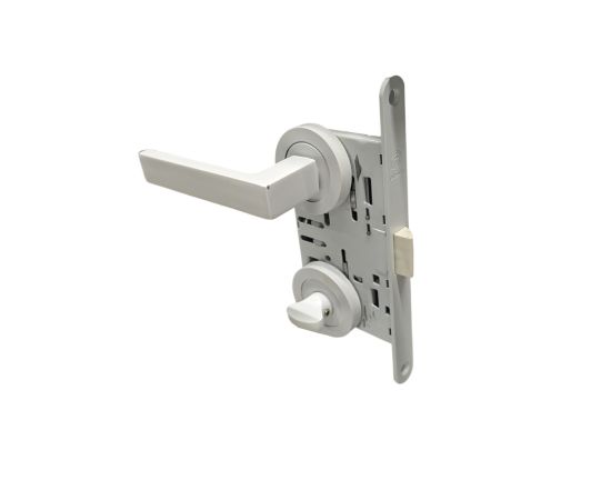 Set handle and lock BT Group 5-002-49 WT 70 mm white