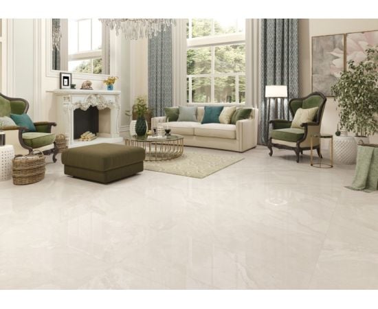 Porcelain tile Emotion Ceramics P CALLAS IVORY PUL 9,5 R PRI 60X120cm