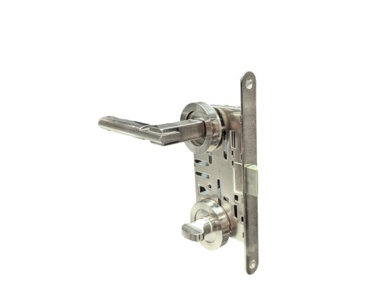 Set handle and lock Besa AGB 300044 silver