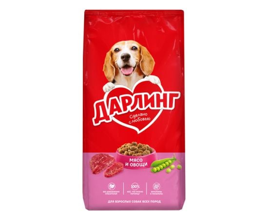 Dry dog food Darling beef and vegetables 15kg