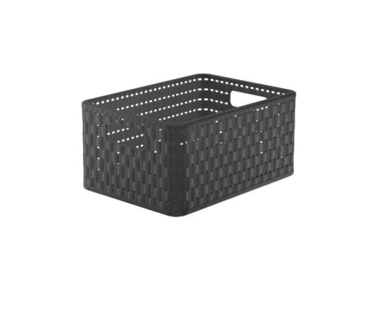 Storage basket Rotho 11l COUNTRY A5+ anthracite