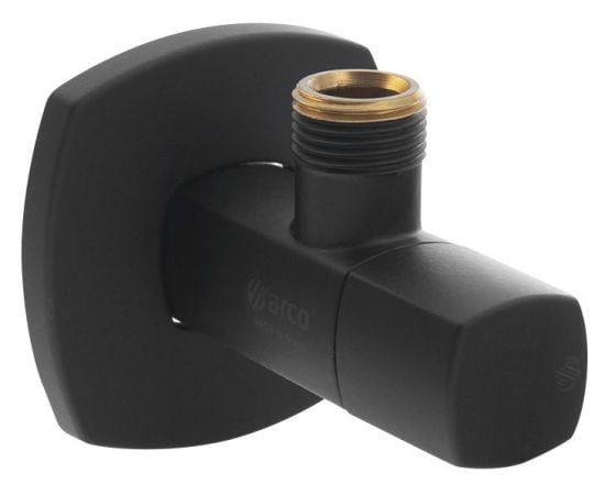 Angle valve Arco 1/2 X 1/2 M/CUBO A-80 LIPSTICK NEGRO