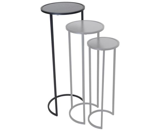 სადგამი ყვავილის ქოთნის Mega Collections Eton Plantstand Round Black D33H88