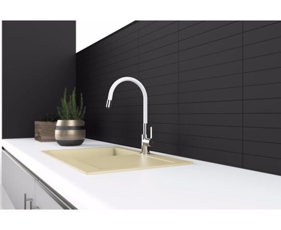 Kitchen faucet Rubineta Flexy-33 FL30078 White