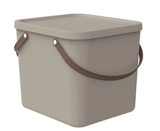 Storage box Rotho 40L ALBULA cappuccino