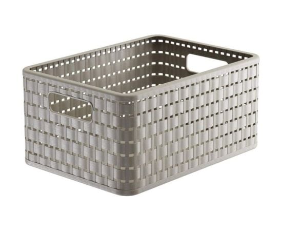 Storage basket Rotho 11l COUNTRY A5+ cappuccino