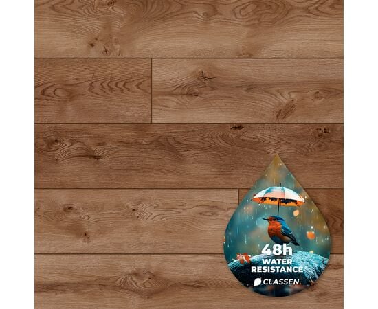 Laminate water resistant Classen Story Aqua Protect 53344 4V AC5/33 Medina Oak 1285x192x12 mm