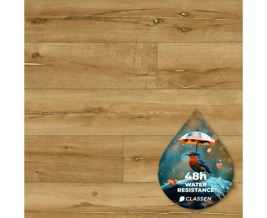 Laminate water resistant Classen Story Aqua Protect 62429 4V AC5/33 Sydney Oak 1285x192x12 mm