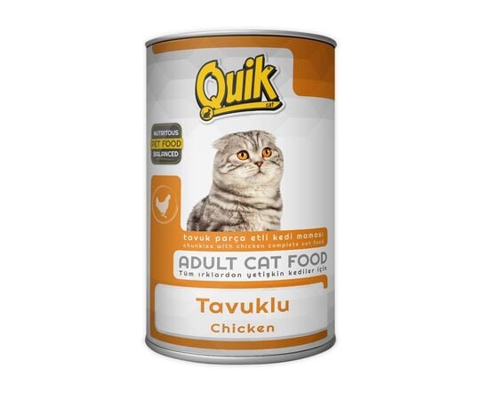 Canned food for cats Quik liver and rabbit meat 415g